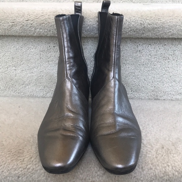 Robert Clergerie Silver Metallic Ankle Boots - Picture 2 of 16